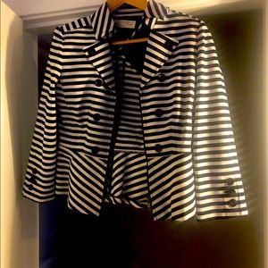 Striped cocktail jacket - zippered - pirate